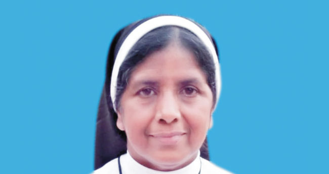 സി​സ്റ്റ​ർ ഗ്രേ​സി മാ​ത്യു  എ​സ്എ​ച്ച്  പ്രൊ​വി​ൻ​ഷ്യ​ൽ  സു​പ്പീ​രി​യ​ർ
