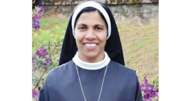 സി​സ്റ്റ​ർ ജാ​സ്മി​ൻ  മ​രി​യ കോ​ഴി​കാ​ട്ടി​ൽ പ്രൊ​വി​ൻ​ഷ്യ​ൽ  സു​പ്പീ​രി​യ​ർ