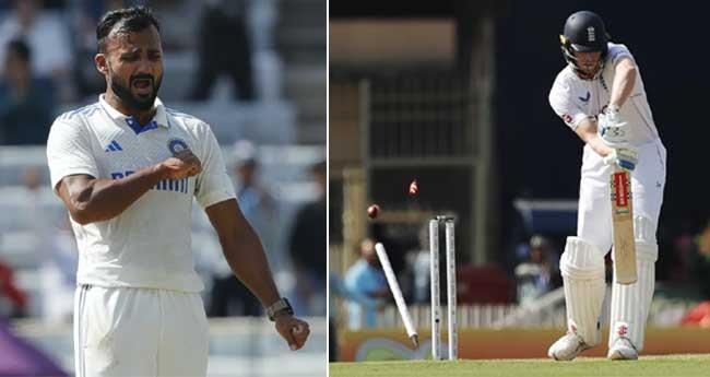 അ​ര​ങ്ങേ​റ്റ​ത്തി​ൽ ത​ന്നെ ആ​ഞ്ഞ​ടി​ച്ച് ആ​കാ​ശ്ദീ​പ്; ഇം​ഗ്ല​ണ്ടി​ന് ഞെ​ട്ട​ൽ