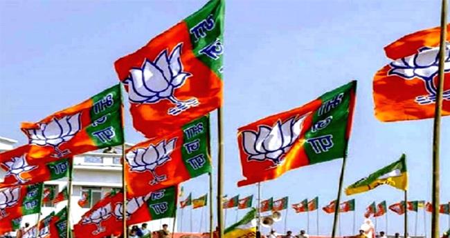 വി​ജ​യ​മു​റ​പ്പി​ച്ച് ബി​ജെ​പി; പാ​ർ​ട്ടി ക്യാ​ന്പി​ൽ ആ​ഘോ​ഷം തു​ട​ങ്ങി