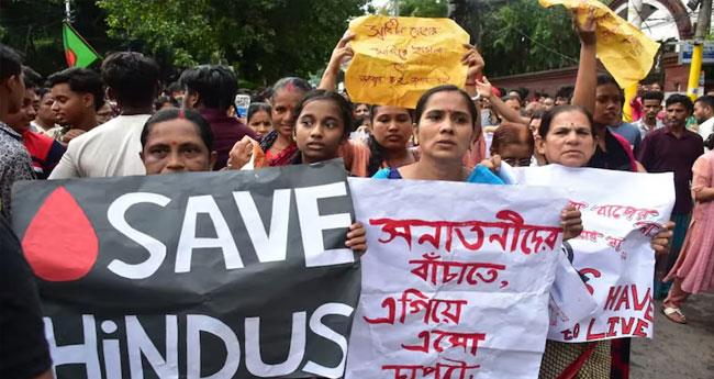 ബം​ഗ്ലാ​ദേ​ശ് സ​ർ​ക്കാ​ർ ന്യൂ​ന​പ​ക്ഷ​ങ്ങ​ളെ സം​ര​ക്ഷി​ക്കു​ന്ന​തി​ൽ പ​രാ​ജ​യ​പ്പെ​ട്ടു; വി​ദേ​ശ​കാ​ര്യ മ​ന്ത്രാ​ല​യം