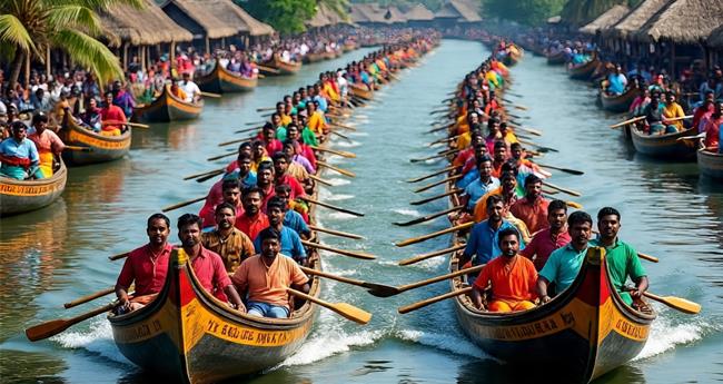 ആ​വേ​ശ​പ്പോ​രി​നൊ​രു​ങ്ങി പു​ന്ന​മ​ട​ക്കാ​യ​ൽ; നെ​ഹ്റു ട്രോ​ഫി വ​ള്ളം​ക​ളി ഇ​ന്ന്