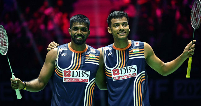 സാ​​ത്വി​​ക്- ചി​​രാ​​ഗ് സ​​ഖ്യ​​ത്തി​​ന്  ബ്രോ​​ണ്‍​സ്