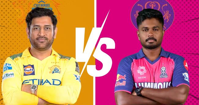 ഐ​പി​എ​ല്ലിൽ ഇ​ന്ന് ചെ​ന്നൈ രാ​ജ​സ്ഥാ​നെ നേ​രി​ടും