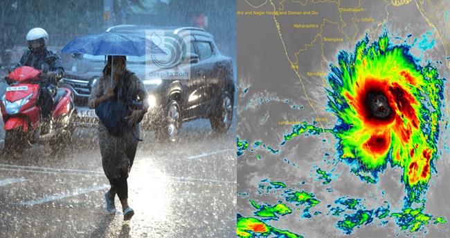ആ​റു​മ​ണി​ക്കൂ​റി​ൽ ചു​ഴ​ലി​ക്കാ​റ്റെ​ത്തും: അ​ഞ്ചു​ദി​വ​സം മ​ഴ ക​ന​ക്കും; ഓ​റ​ഞ്ച്, യെ​ല്ലോ അ​ല​ർ​ട്ട്