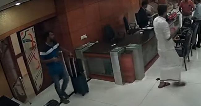 ഫെനി നൈനാൻ നീല ട്രോളി ബാഗുമായി പോകുന്ന ദൃശ്യങ്ങൾ പുറത്തുവിട്ട് സിപിഎം