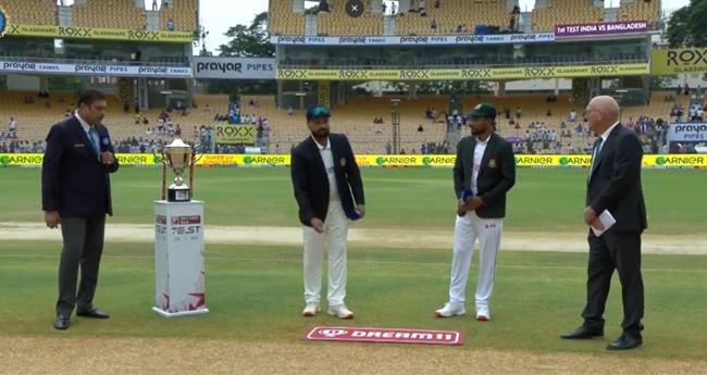 ചെ​പ്പോ​ക്കി​ൽ ബം​ഗ്ലാ​ദേ​ശി​ന് ടോ​സ്; ഇ​ന്ത്യ​യ്ക്ക് ബാ​റ്റിം​ഗ്