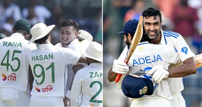 ര​ക്ഷാ​പ്ര​വ​ർ​ത്ത​നം അ​വ​സാ​നി​പ്പി​ച്ച് അ​ശ്വി​നും ജ​ഡേ​ജ​യും മ​ട​ങ്ങി; പി​ന്നാ​ലെ 376ന് ​ഇ​ന്ത്യ പു​റ​ത്ത്