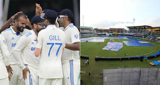 ആ​ദ്യ​ദി​നം ആ​കാ​ശും മ​ഴ​യും കൊ​ണ്ടു​പോ​യി; കാ​ൺ​പു​രി​ൽ ബം​ഗ്ലാ​ദേ​ശി​ന് മൂ​ന്നു​വി​ക്ക​റ്റ് ന​ഷ്ടം