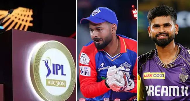 ഐ​പി​എ​ൽ താ​ര​ലേ​ലം തു​ട​രു​ന്നു: റി​ഷ​ഭ് പ​ന്തി​ന് റി​ക്കാ​ർ​ഡ് വി​ല, ശ്രേ​യ​സ് അ​യ്യ​ർ​ക്കും നേ​ട്ടം