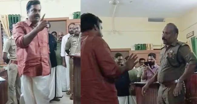 കാ​ട്ടാ​ന ഷോ​ക്കേ​റ്റ് ച​രി​ഞ്ഞ കേ​സ്; ക​സ്റ്റ​ഡി​യി​ലെ​ടു​ത്ത​യാ​ളെ ബ​ല​മാ​യി മോ​ചി​പ്പി​ച്ച് ജ​നീ​ഷ് കു​മാ​ര്‍ എം​എ​ൽ​എ