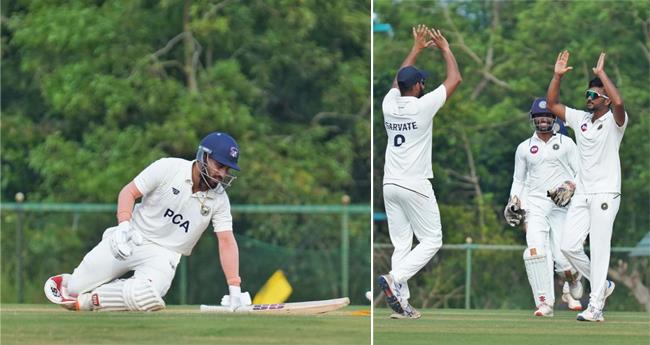 അ​ർ​ധ​സെ​ഞ്ചു​റി​യു​മാ​യി പ്ര​ഭ്‌ സി​മ്രാ​ന്‍; പ​ഞ്ചാ​ബി​നെ​തി​രേ കേ​ര​ള​ത്തി​ന് വി​ജ​യ​ല​ക്ഷ്യം 158