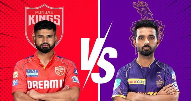 ഐ​പി​എ​ൽ: കെ​കെ​ആ​റി​നെ​തി​രെ പ​ഞ്ചാ​ബി​ന് ടോ​സ്; ആ​ദ്യം ബാ​റ്റ് ചെ​യ്യും