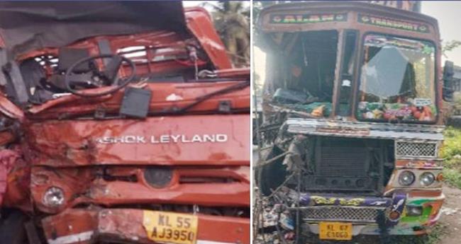 പ​ര​പ്പ​ന​ങ്ങാ​ടി​യി​ൽ ലോ​റി​ക​ൾ കൂ​ട്ടി​യി​ടി​ച്ച് ഒ​രാ​ൾ മ​രി​ച്ചു, ര​ണ്ടു​പേ​ർ​ക്ക് പ​രി​ക്ക്