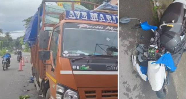 കി​ളി​മാ​നൂ​രി​ൽ മി​നി​ലോ​റി​ക്ക് പി​ന്നി​ൽ സ്കൂ​ട്ട​ർ ഇ​ടി​ച്ച് ര​ണ്ടു യു​വാ​ക്ക​ൾ മ​രി​ച്ചു