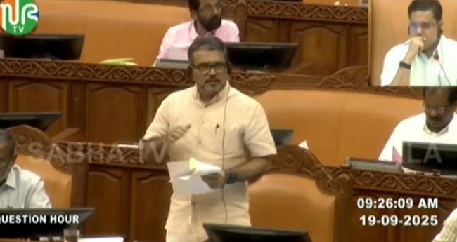 സ്വ​ര്‍​ണ​പ്പാ​ളി വി​വാ​ദം: കോ​ട​തി​യോ​ടും നി​യ​മ​സ​ഭ​യോ​ടും പ്ര​തി​പ​ക്ഷം പ​രാ​ക്ര​മം കാ​ണി​ക്കു​ന്നു​വെ​ന്ന് മ​ന്ത്രി എം.​ബി. രാ​ജേ​ഷ്