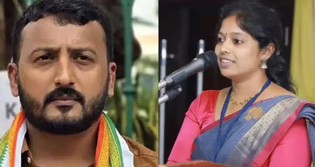 രാ​ഹു​ൽ ഒ​രു നി​മി​ഷം പോ​ലും എം​എ​ൽ​എ പ​ദ​വി​യി​ലി​രി​ക്കാ​ൻ അ​ർ​ഹ​ന​ല്ല; രാ​ജി​വ​യ്ക്കും വ​രെ പ്ര​തി​ഷേ​ധി​ക്കും: മ​ഹി​ളാ മോ​ർ​ച്ച