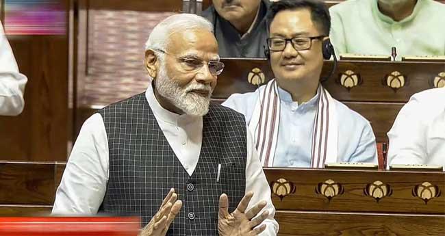ഇ​നി​യും 20 വ​ര്‍​ഷം എ​ൻ​ഡി​എ ഭ​രി​ക്കു​മെ​ന്ന് പ്ര​ധാ​ന​മ​ന്ത്രി; സ​ഭ ബ​ഹി​ഷ്‌​ക​രി​ച്ച് പ്ര​തി​പ​ക്ഷം