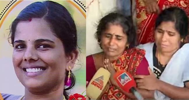 ഭ​ർ​തൃ​വീ​ട്ടി​ൽ യു​വ​തി മ​രി​ച്ച നി​ല​യി​ൽ; ദു​രൂ​ഹ​ത ആ​രോ​പി​ച്ച് ബ​ന്ധു​ക്ക​ൾ; ഭ​ർ​ത്താ​വ് ക​സ്റ്റ​ഡി​യി​ൽ