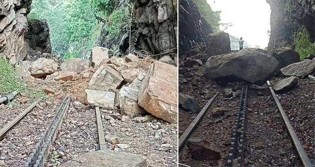 റെ​യി​ൽ​പ്പാ​ള​ത്തി​ൽ മ​ണ്ണി​ടി​ച്ചി​ൽ; മേ​ട്ടു​പ്പാ​ള​യം-​ഊ​ട്ടി റൂ​ട്ടി​ൽ ട്രെ​യി​ന്‍ ഗ​താ​ഗ​തം ത​ട​സ​പ്പെ​ട്ടു