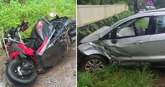 പാ​ലാ​യി​ൽ നി​യ​ന്ത്ര​ണം​വി​ട്ട കാ​ര്‍ ര​ണ്ടു സ്കൂ​ട്ട​റു​ക​ള്‍ ഇ​ടി​ച്ചു​തെ​റി​പ്പി​ച്ചു; ര​ണ്ടു സ്ത്രീ​ക​ൾ മ​രി​ച്ചു