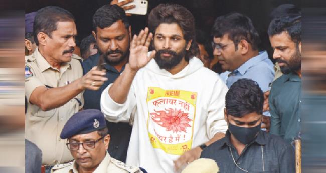 ജാ​മ്യ ഉ​ത്ത​ര​വി​ന്‍റെ പ​ക​ർ​പ്പ് ജ​യി​ലി​ൽ എ​ത്തി​യി​ല്ല; അ​ല്ലു അ​ർ​ജു​ൻ ഇ​ന്ന് ജ​യി​​ൽ മോ​ചി​ത​നാ​കി​ല്ല