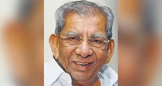 ലിംഗായത്ത് വിഭാഗത്തെ തഴയുന്നുവെന്ന് കോൺഗ്രസ് നേതാവ് ഷാമന്നൂർ ശിവശങ്കരപ്പ