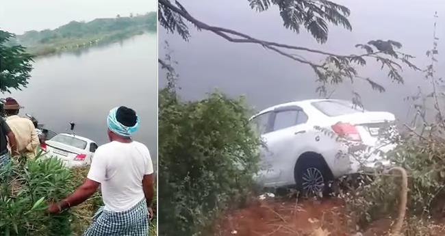 നി​യ​ന്ത്ര​ണം​വി​ട്ട കാ​ർ ത​ടാ​ക​ത്തി​ലേ​ക്ക് കൂ​പ്പു​കു​ത്തി; അ​ഞ്ചു​പേ​ർ മ​രി​ച്ചു, ഒ​രാ​ൾ​ക്ക് പരിക്ക്