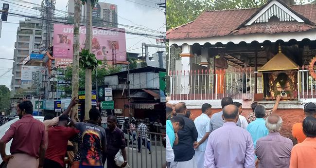 തിരുവമ്പാടിയുടെ പ​ന്ത​ലു​ക​ൾ​ക്ക് കാ​ൽ​നാ​ട്ടി; ന​ഗ​രം പൂ​ര​ല​ഹ​രി​യി​ലേ​ക്ക്