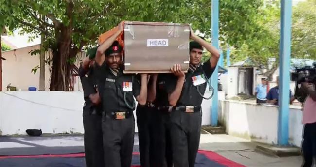 സൈ​നി​ക​ൻ തോ​മ​സ് ചെ​റി​യാ​ന്‍റെ മൃ​ത​ദേ​ഹം തി​രു​വ​ന​ന്ത​പു​ര​ത്തെ​ത്തി​ച്ചു