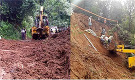 ഊട്ടിയിൽ മണ്ണിടിച്ചിൽ; ബസ് തകർന്നു