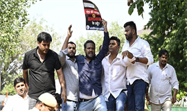 അനന്തു അജിയുടെ ആത്മഹത്യ ; ഡൽഹിയിൽ യൂത്ത് കോണ്‍ഗ്രസ് പ്രതിഷേധം