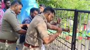 പ​ണി​മു​ട​ക്ക്: അ​ധ്യാ​പ​ക​രെ അ​ക​ത്താ​ക്കി സ്കൂ​ൾ ഗേ​റ്റ് പൂ​ട്ടി സ​മ​ര​ക്കാ​ർ