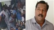 ഉ​ണ്ണി​കൃ​ഷ്ണ​ൻ പോ​റ്റി​ക്കു​നേ​രെ ചെ​രി​പ്പെ​റി​ഞ്ഞ് ബി​ജെ​പി പ്ര​വ​ർ​ത്ത​ക​ൻ