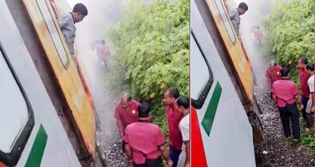 ആ​ല​പ്പു​ഴ–​ധ​ൻ​ബാ​ദ് എ​ക്സ്പ്ര​സി​ൽ പൊ​ട്ടി​ത്തെ​റി​യും പു​ക​യും; പ​രി​ഭ്രാ​ന്ത​രാ​യി യാ​ത്ര​ക്കാ​ർ