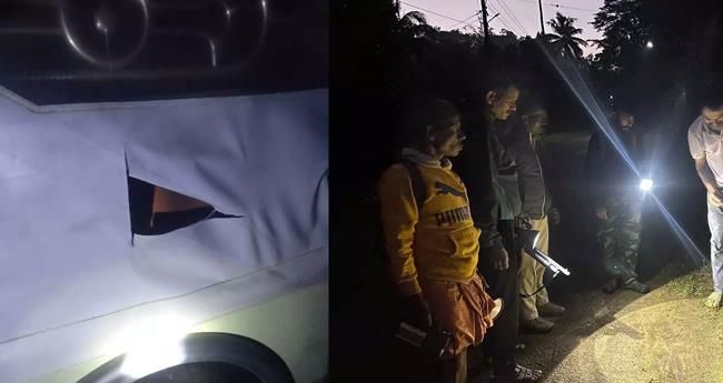 വ​യ​നാ​ട്ടി​ൽ വ​നം​വ​കു​പ്പ് വാ​ഹ​ന​ത്തി​ന് നേ​രെ  കാ​ട്ടാ​ന ആ​ക്ര​മ​ണം; ഒ​രാ​ൾ​ക്ക് പ​രി​ക്ക്