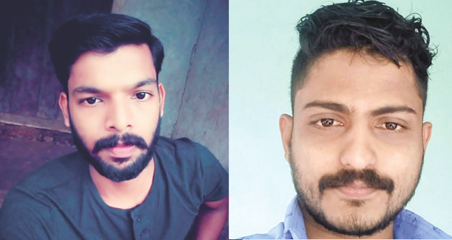 ബൈക്ക് യാത്രികരായ  യുവാക്കൾ ലോറി കയറി മരിച്ചു