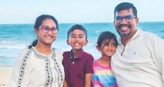 അമേരിക്കയിൽ കാറിൽ ട്രക്കിടിച്ചു തീപിടിച്ച്  നാലംഗ ഇന്ത്യൻ കുടുംബം വെന്തുമരിച്ചു