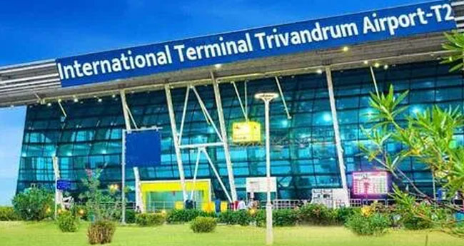 തി​രു​വ​ന​ന്ത​പു​രം  വി​മാ​ന​ത്താ​വ​ള​ത്തി​ലും  റെ​യി​ൽ​വേ സ്റ്റേ​ഷ​നി​ലും  ബോം​ബ് ഭീ​ഷ​ണി