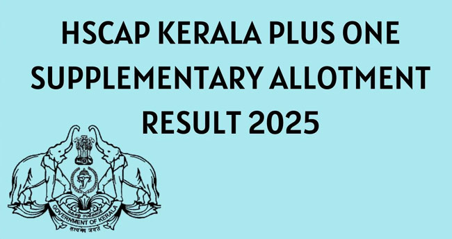 പ്ല​സ് വ​ണ്‍ സ​പ്ലി​മെ​ന്‍റ​റി  അ​ലോ​ട്ട്മെ​ന്‍റി​നു​ള്ള​ത് 57920 സീ​റ്റു​ക​ൾ