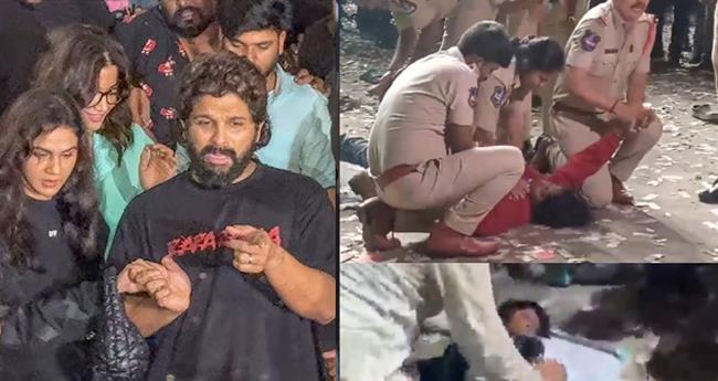 പു​ഷ്പ-2 ​റി​ലീ​സി​നി​ടെ​യു​ണ്ടാ​യ മ​ര​ണം; അ​ല്ലു അ​ര്‍​ജു​ന്‍ അ​റ​സ്റ്റി​ല്‍