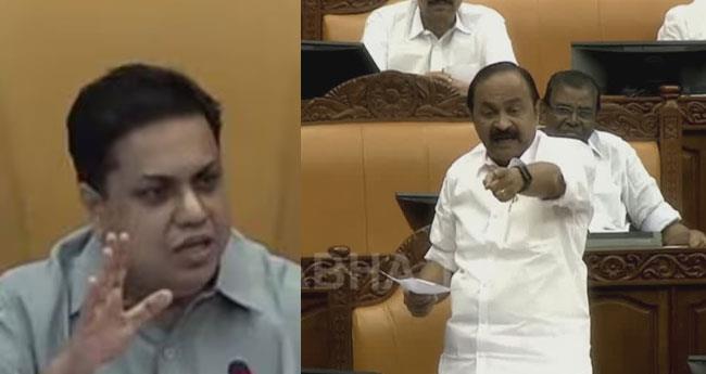നി​യ​മ​സ​ഭ​യി​ൽ സ്പീ​ക്ക​റും പ്ര​തി​പ​ക്ഷ നേ​താ​വും ത​മ്മി​ൽ വാ​ക്പ്പോ​ര്, സ​ഭ പി​രി​ഞ്ഞു