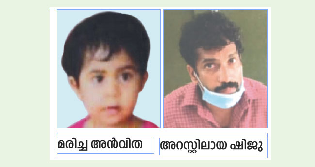 മ​ക​ളെ പു​ഴ​യി​ൽ ത​ള്ളി​യി​ട്ടു കൊ​ല​പ്പെ​ടു​ത്തി​യ കേസിൽ യുവാവ് അ​റ​സ്റ്റി​ൽ