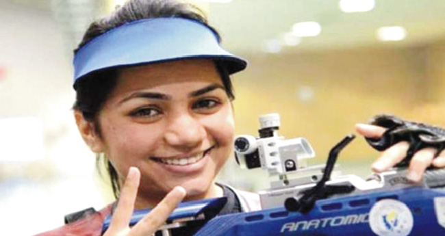 അ​പൂ​ര്‍വി ച​ന്ദേ​ല​യ്ക്കും ദി​വ്യാം​ശ് സിം​ഗി​നും സ്വ​ര്‍ണം