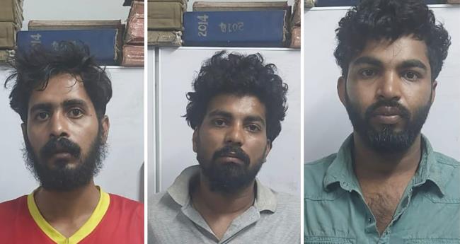 ബ്രൗ​ൺ​ഷു​ഗ​റു​മാ​യി മൂ​ന്നു​പേ​ർ അ​റ​സ്റ്റി​ൽ