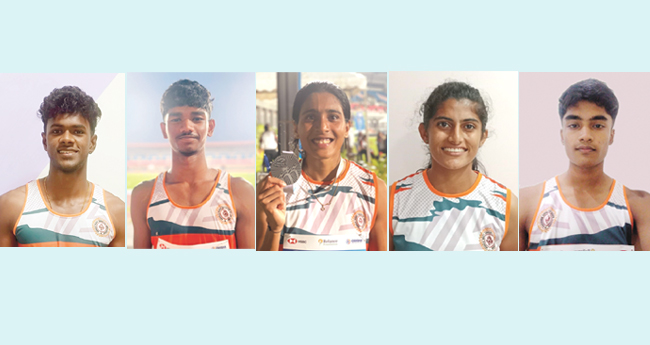 ദേ​​ശീ​​യ ജൂ​​ണി​​യ​​ര്‍ അ​​ത്‌​ല​​റ്റി​​ക്‌​​സ് ; ഇ​​ര​​ട്ട സ്വ​​ര്‍​ണം