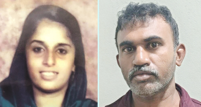 യു​വ​തി​യെ ക​ഴു​ത്ത​റ​ത്ത് കൊ​ല​പ്പെ​ടു​ത്തി​യ ഭ​ർ​ത്താ​വിനു വ​ധ​ശി​ക്ഷ