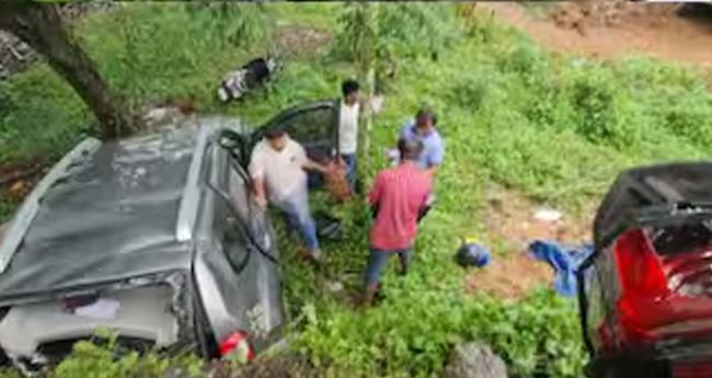നി​യ​ന്ത്ര​ണം വി​ട്ട ലോ​റി നി​ര​വ​ധി വാ​ഹ​ന​ങ്ങ​ളി​ലി​ടി​ച്ചു; ഏ​ഴു പേ​ർ​ക്ക് പ​രി​ക്ക്