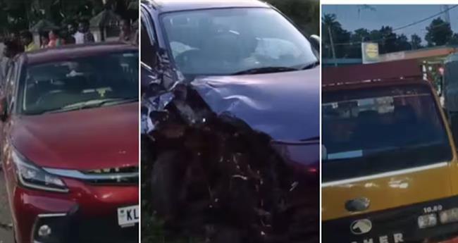 മ​ദ്യ​ല​ഹ​രി​യി​ൽ സീ​രി​യ​ൽ ന​ടി ഓ​ടി​ച്ച കാ​ർ ര​ണ്ടു വാ​ഹ​ന​ങ്ങ​ളി​ൽ ഇ​ടി​ച്ചു