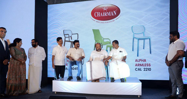 ചെ​യ​ര്‍​മാ​ന്‍ മോ​ള്‍​ഡ​ഡ് ഫ​ര്‍​ണി​ച്ച​ര്‍ പ്രീ​മി​യം ഉ​ത്പ​ന്ന​ങ്ങ​ള്‍ അ​വ​ത​രി​പ്പി​ച്ചു